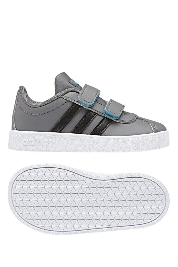 Детские кроссовки для мальчиков с шнуровкой Adidas, Gray — фото 2