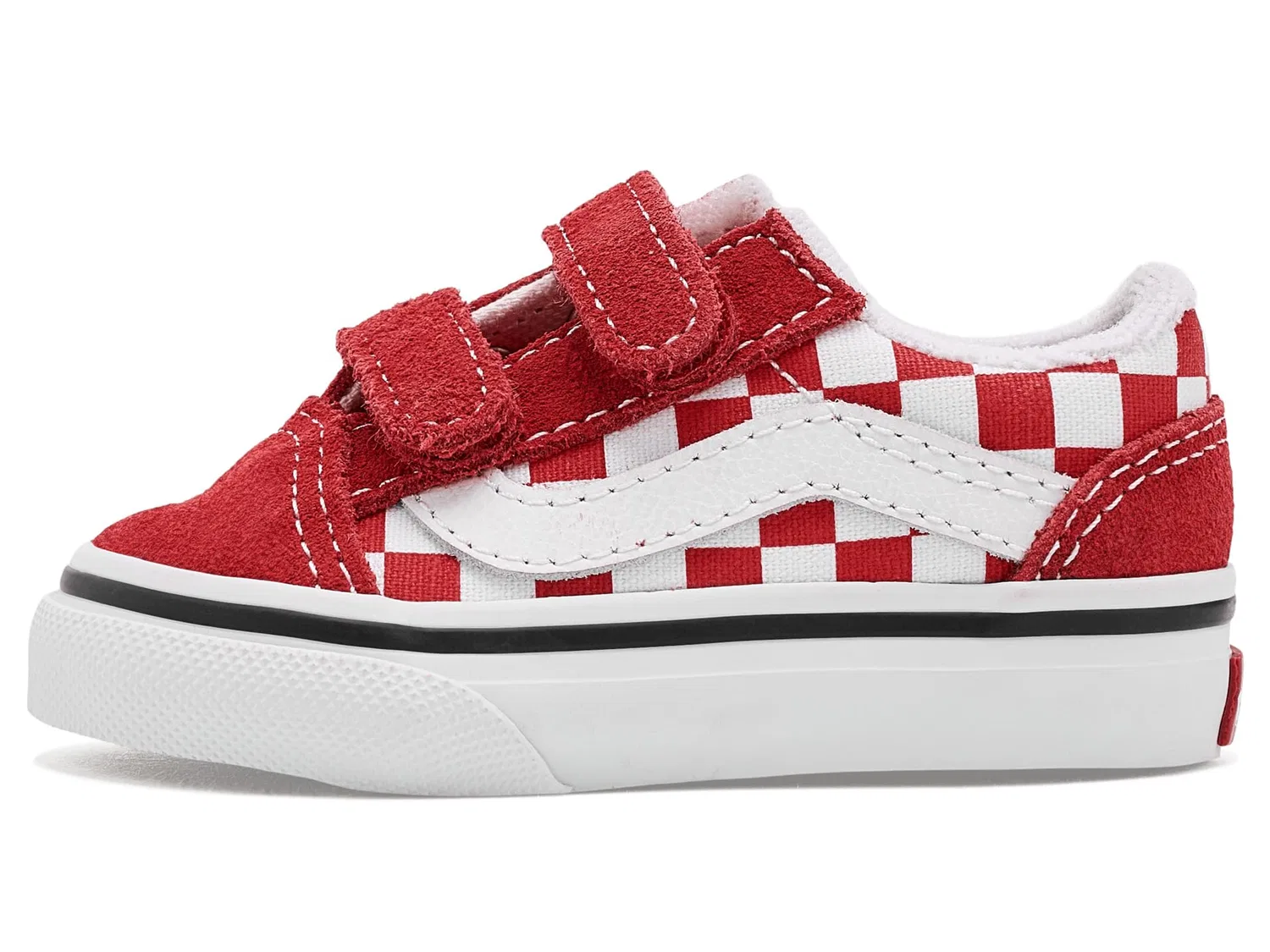 Кроссовки Old Skool V (для младенцев и малышей) Vans Kids, Racing Red — фото 4
