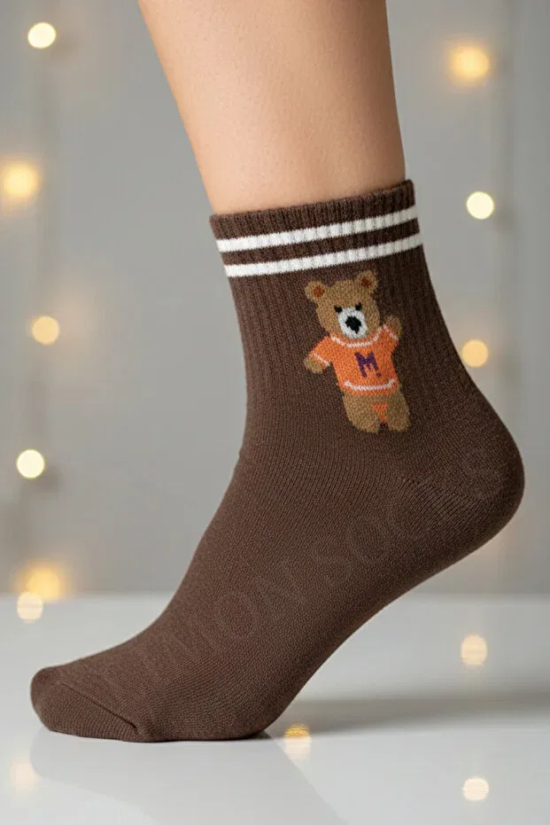 Детские носки с принтом Teddy Bear Character (4 пары) Limon Socks, Çok Renkli — фото 3