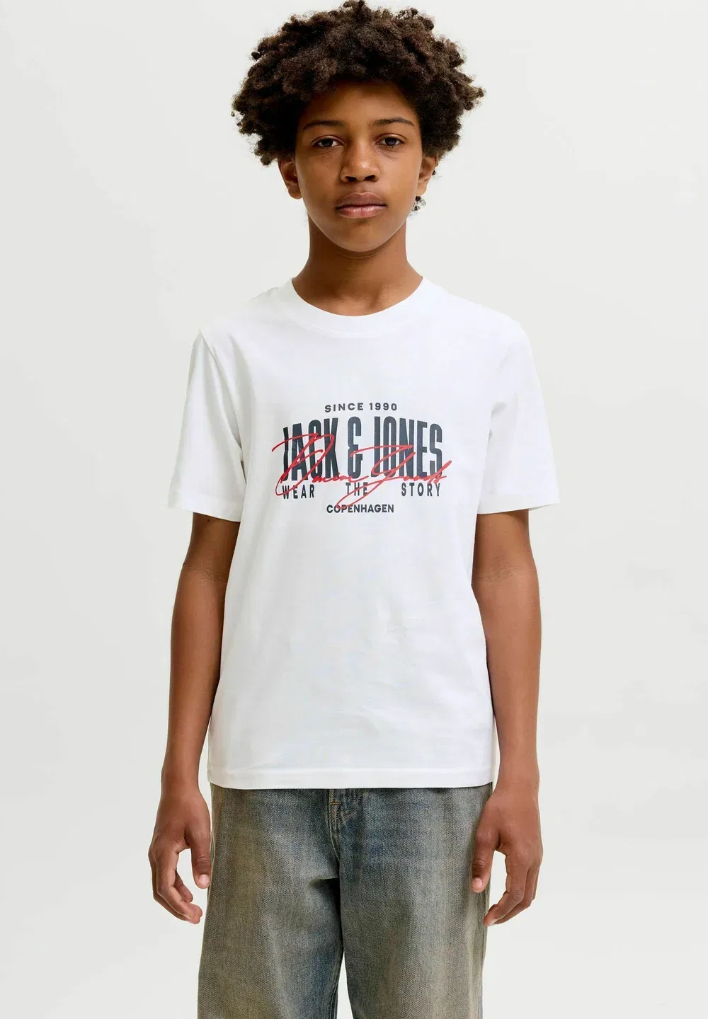 Набор из 3 футболок для подростков - футболки с принтом Jack & Jones Junior, Black — фото 2