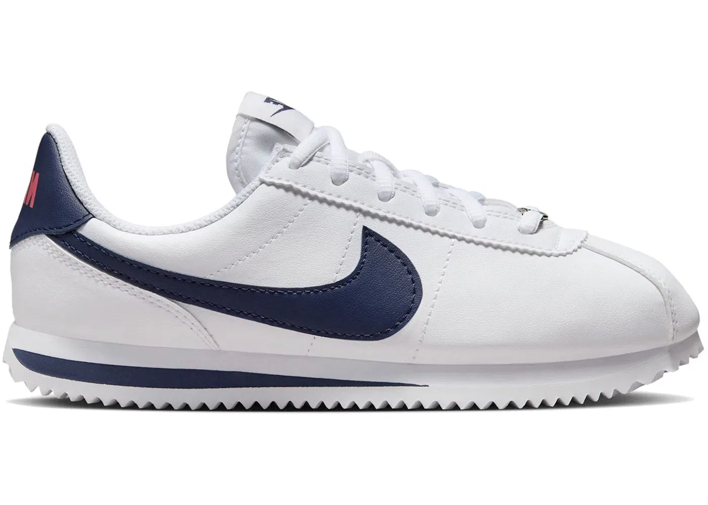 Детские кроссовки Lifestyle Nike Cortez Basic, White/Habanero Red/Metallic Silver/Neutral Indigo