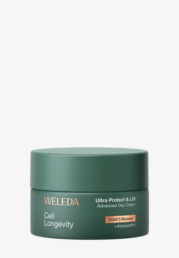 Крем дневной с NAD+ и астаксантином Cell longevity ultra protect & lift day cream Weleda, 50 мл