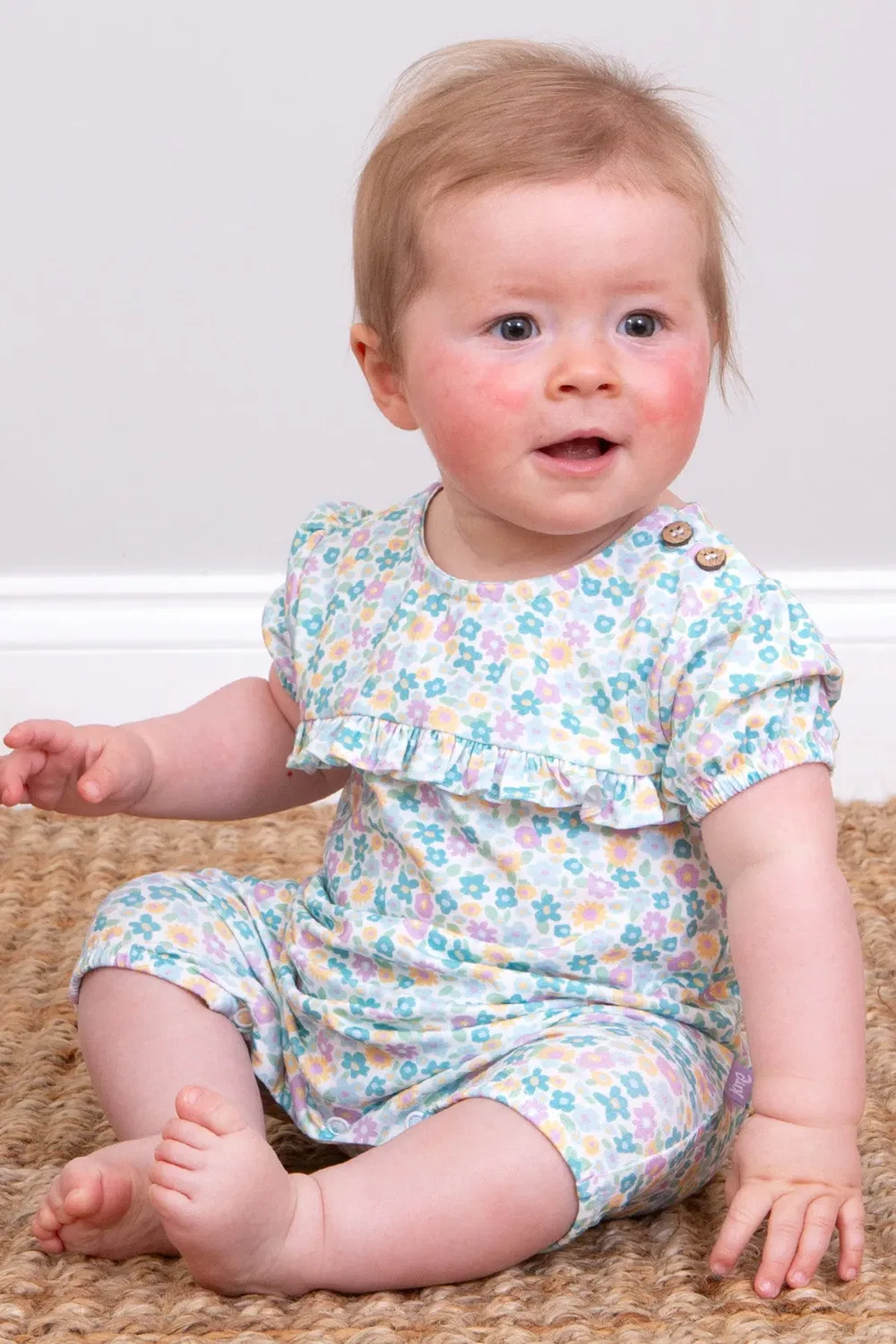 Детский боди-комбинезон с принтом Baby Meadow Ditsy Kite, Multi — фото 2