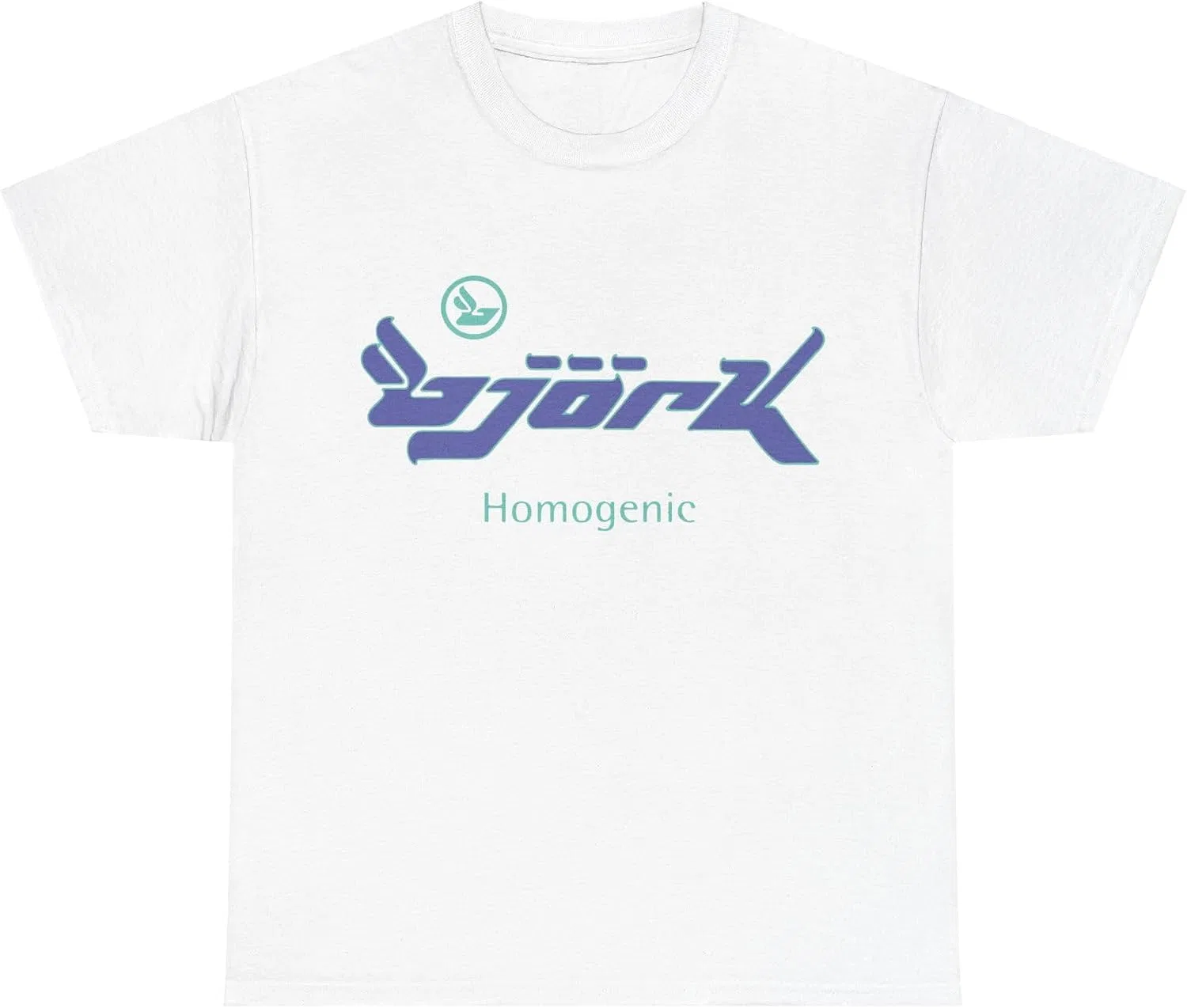 Женская футболка с принтом Homogenic, белый