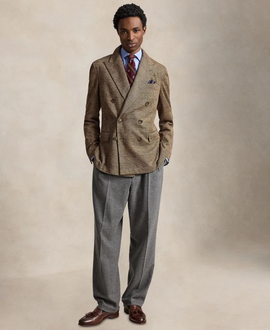 Пиджак Polo Soft Modern Fit с полуприлегающим кроем, из трикотажной ткани Polo Ralph Lauren, Tan Brown — фото 2
