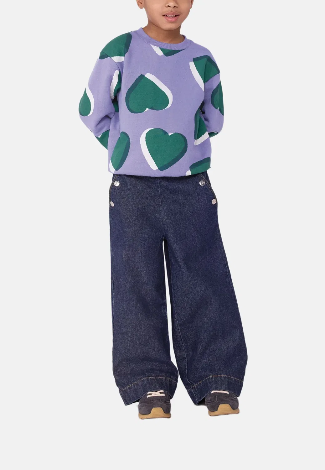 Джинсы свободного кроя Petit Bateau, Denim Brut