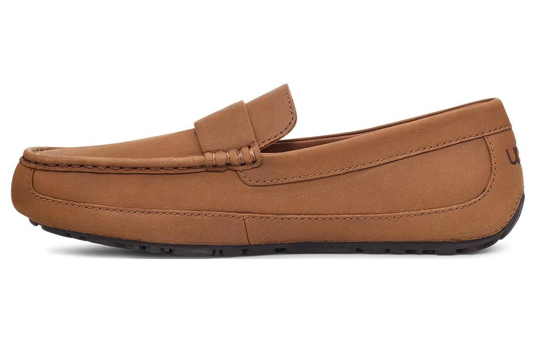 

Мужские мокасины UGG кожаные повседневные, каштановый
