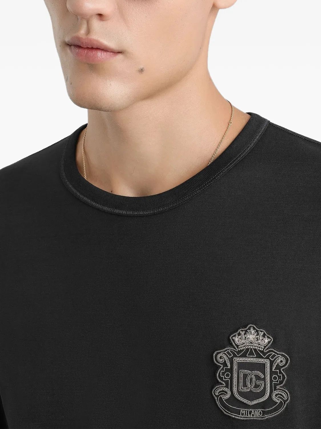 Dolce & Gabbana Футболка с гербом, синий — фото 4