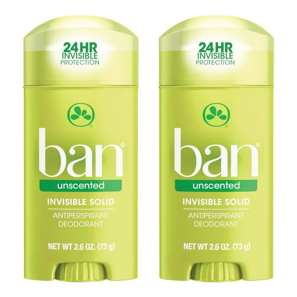 Дезодорант-антиперспирант невидимый без отдушки Ban, 2 шт по 150 мл