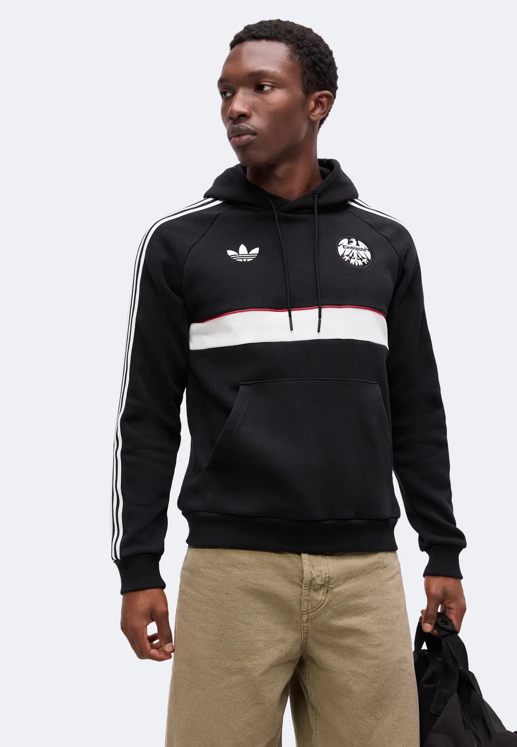 Толстовка ФК Айнтрахт Франкфурт - клубная одежда Adidas Originals, Black — фото 4