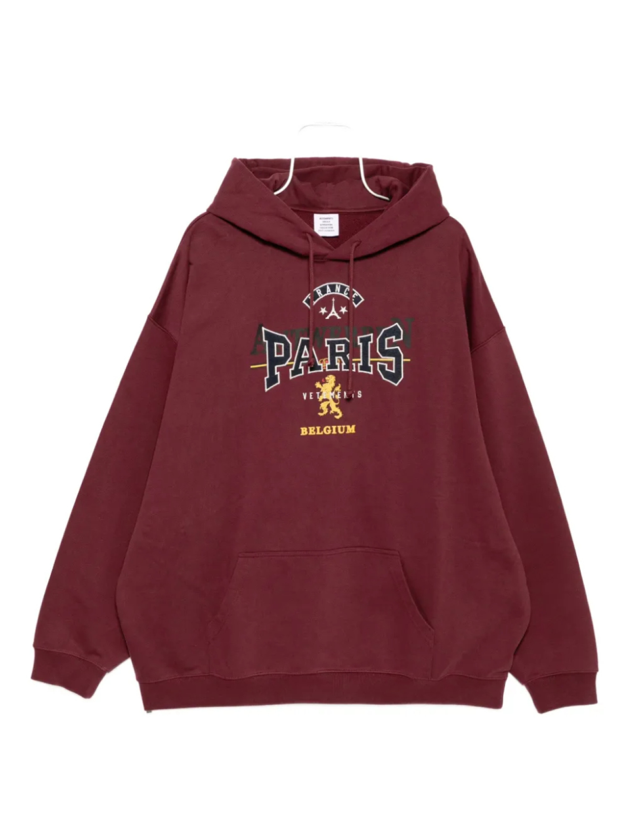 

VETEMENTS худи с вышивкой, красный