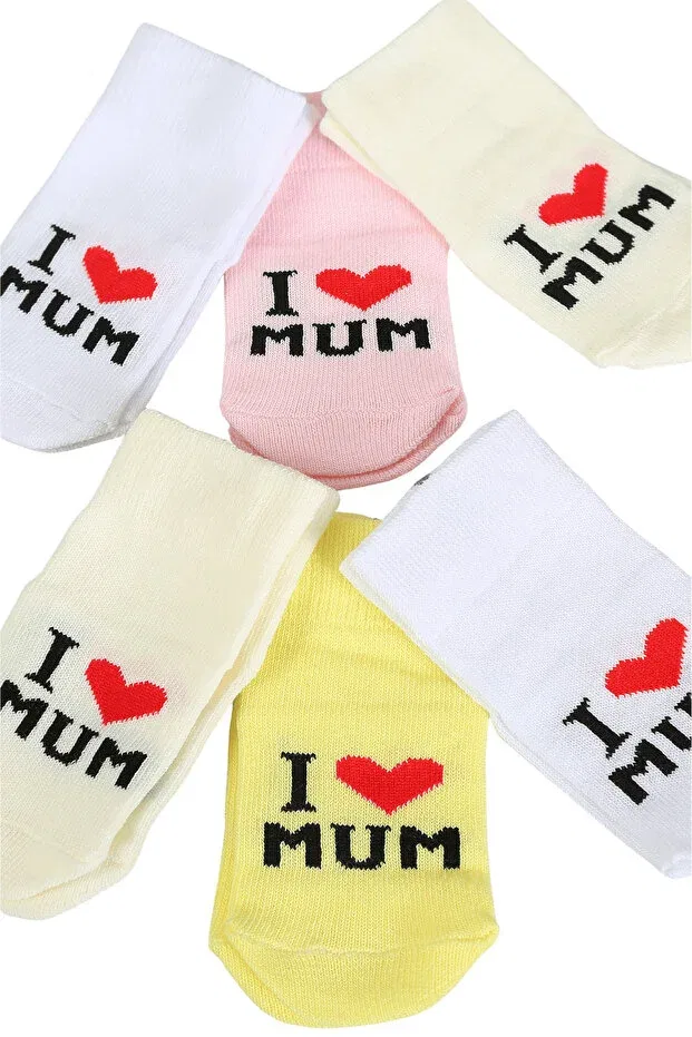 Детские носки для мальчиков хлопковые 6 штук Baby Shez, Pink — фото 2