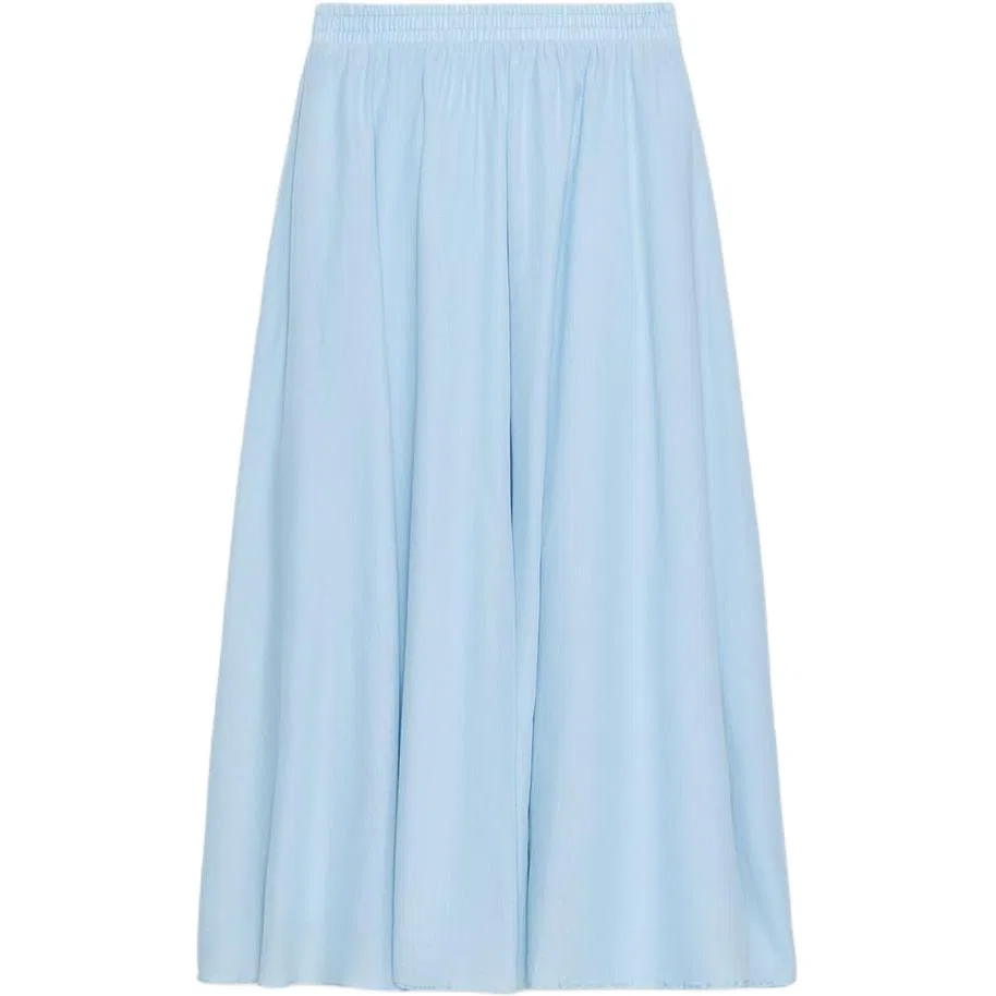 Женская летняя юбка-трапеция Light Blue ZARA, Light Blue