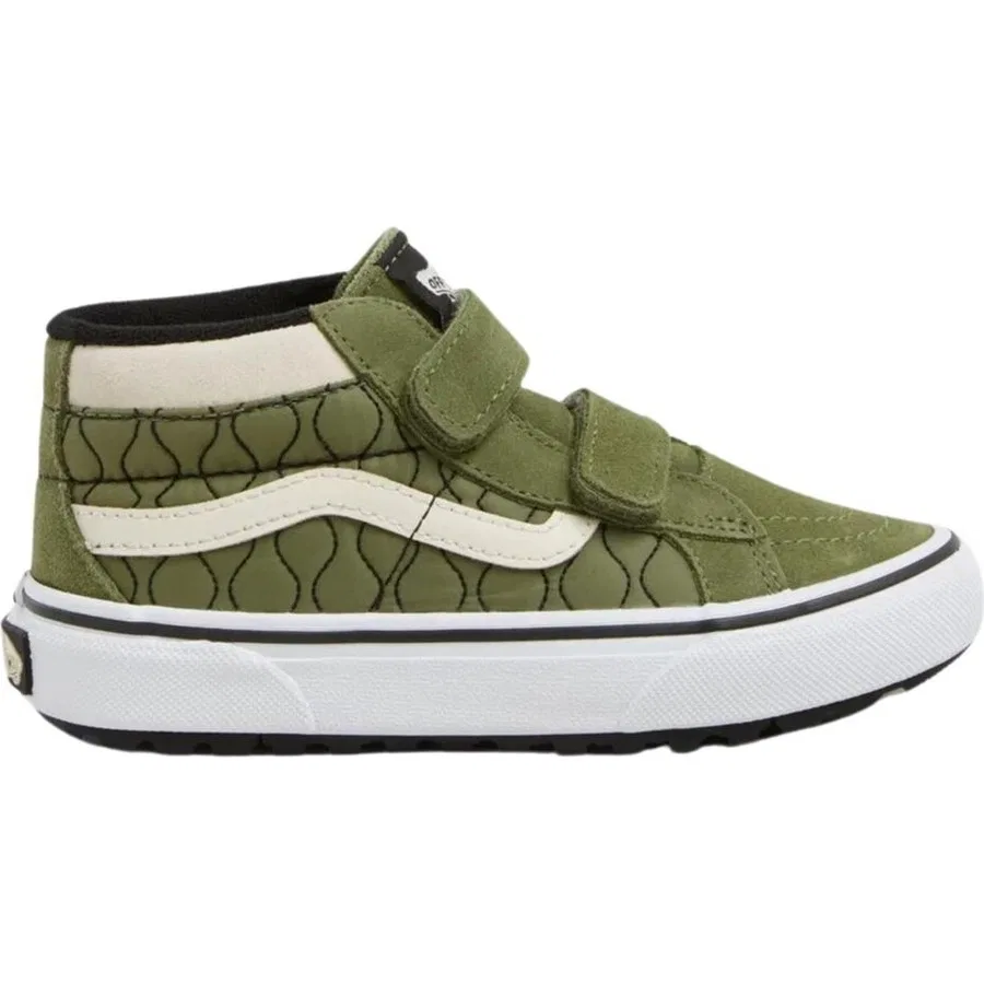 Кроссовки детские с принтом Mte Sk8-Mid Reissue V Vans, Зеленый