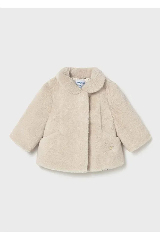 Детское пальто для девочек с длинным рукавом Mayoral, Beige