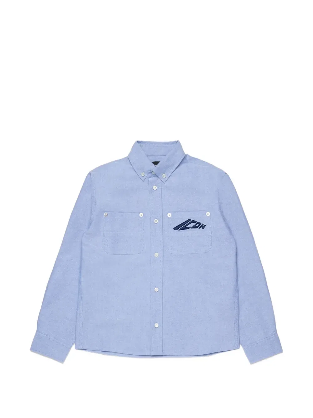 Рубашка с вышивкой Dsquared2 Kids, голубой