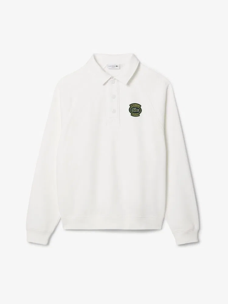 Свитшот с воротником LACOSTE Badge, Green — фото 4