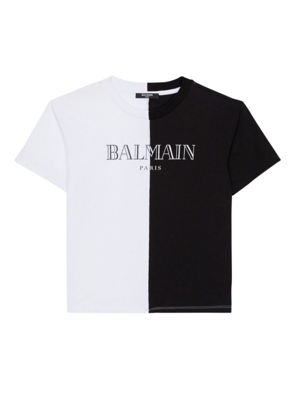 

Balmain Kids футболка в двух тонах, белый
