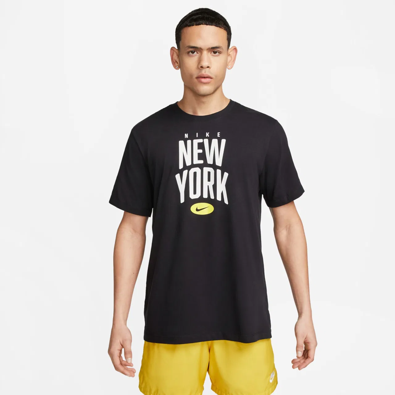 Футболка мужская City Nike, черный/белый — фото 2