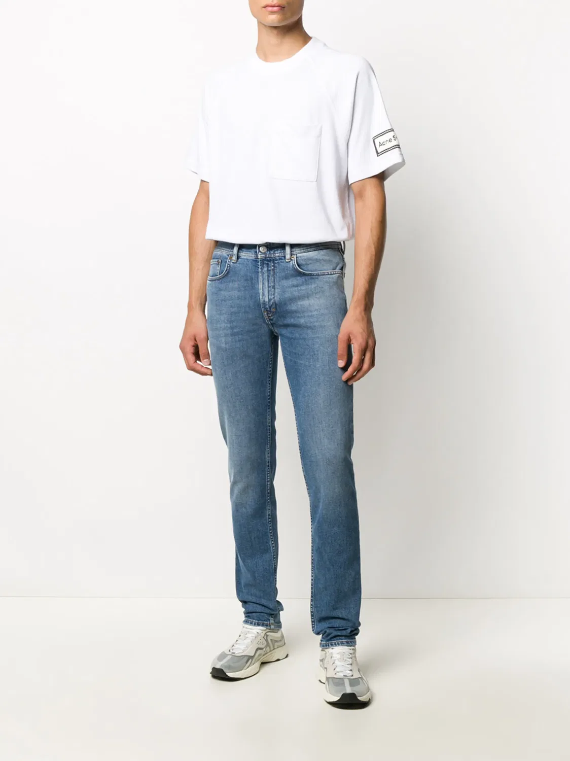 Узкие джинсы North Acne Studios, синий — фото 2
