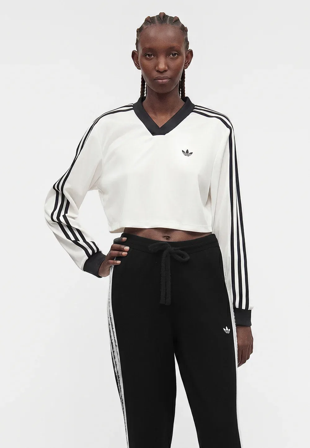 Жар-Птица - брюки Adidas Originals, Black/White — фото 4