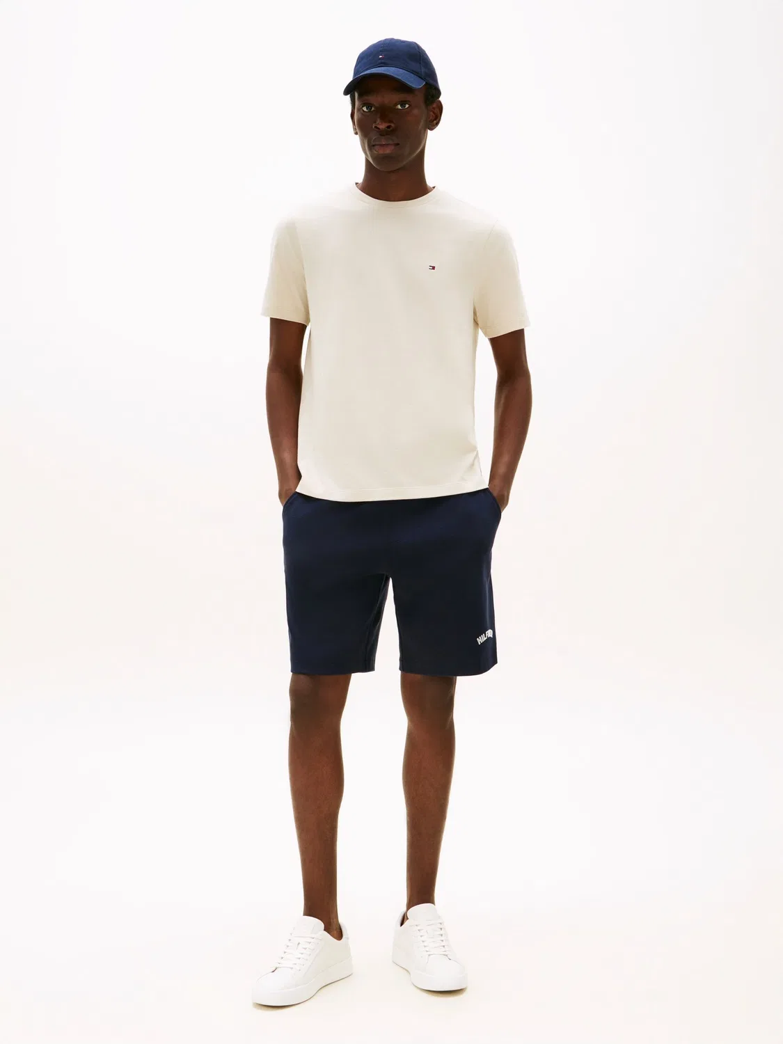 Футболка с вышивкой флага Tommy Hilfiger, натуральный — фото 4