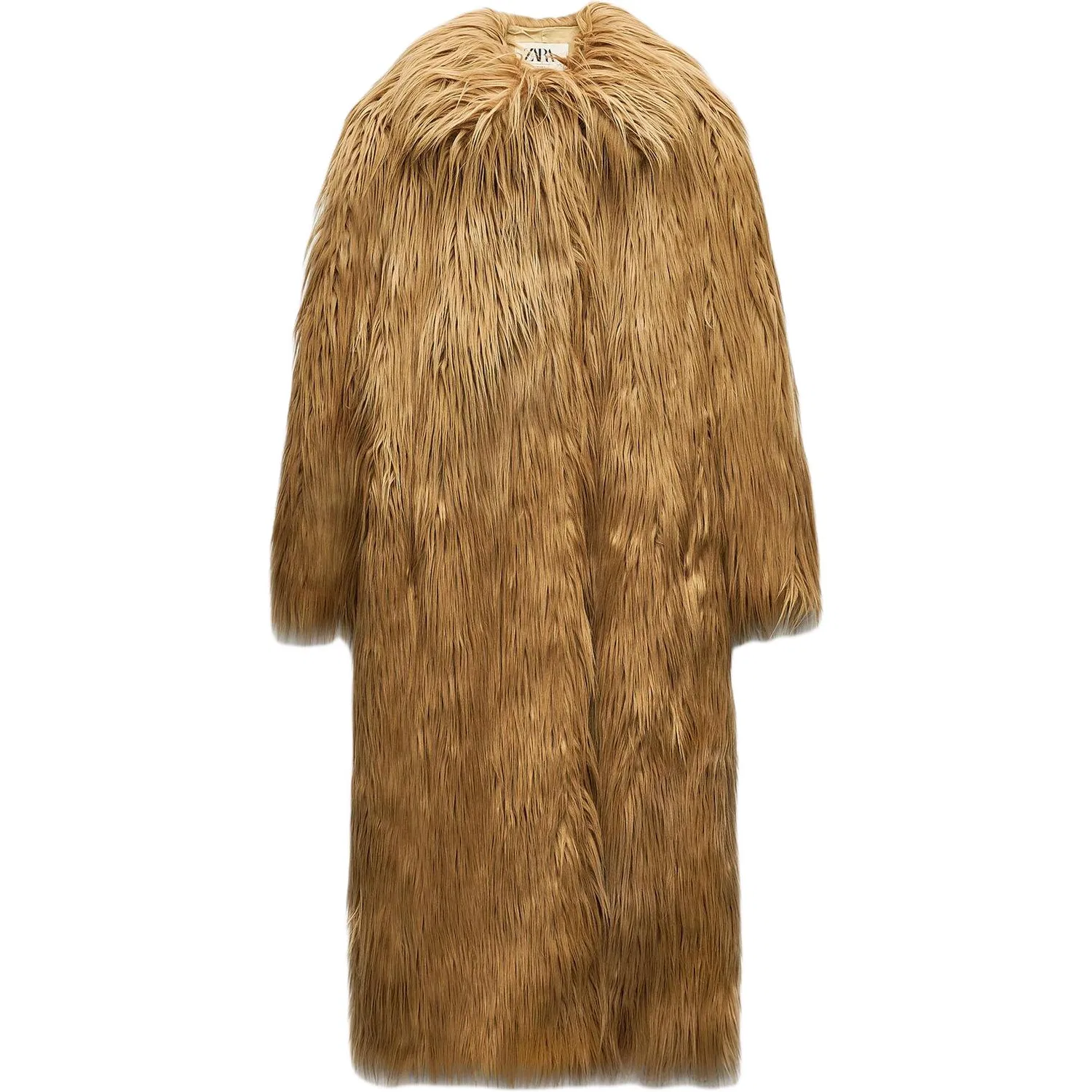 Женское пальто с лацканами Light Umber ZARA, Light Umber