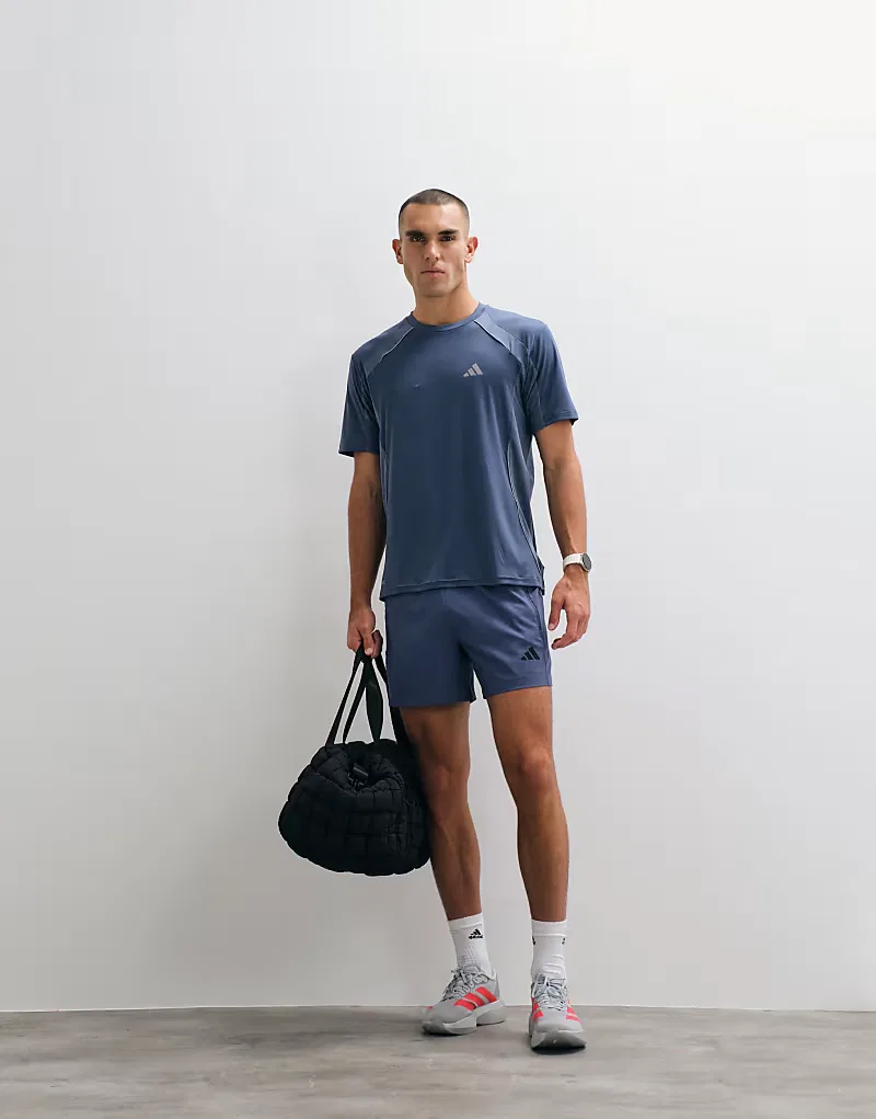 Тканые шорты Adidas Training Essentials, темно-синий