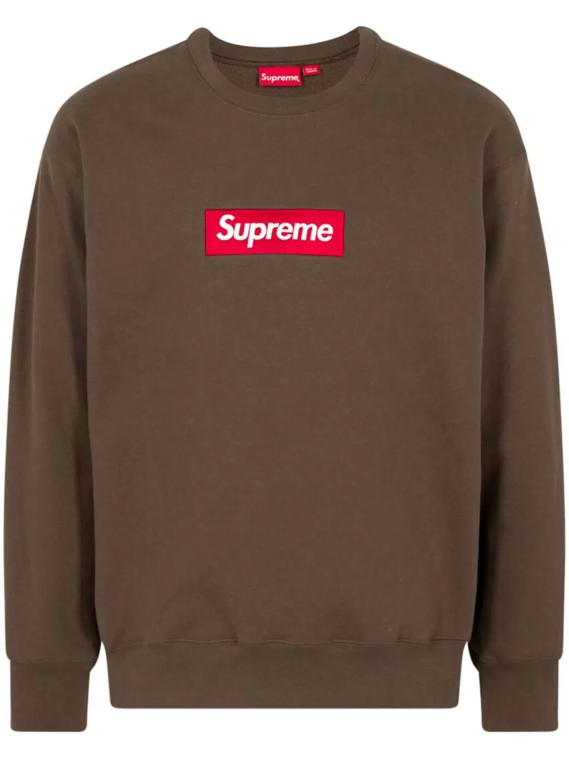 Свитшот с логотипом Box Supreme, коричневый