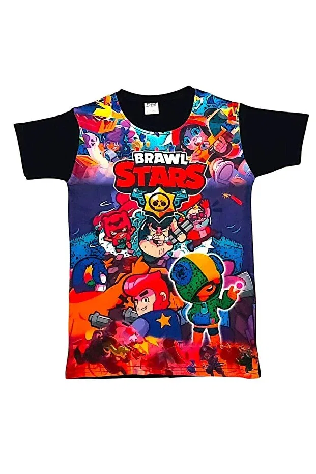 Детская футболка с принтом Brawl Stars, Multicolor — фото 2