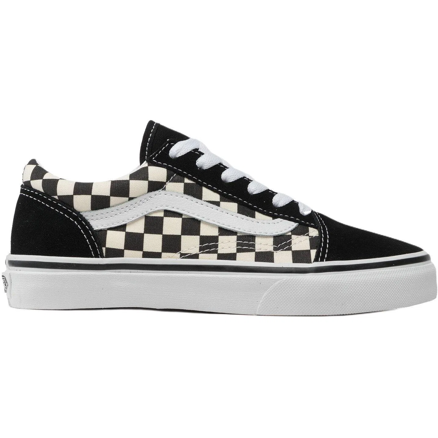 Детские кроссовки с замшевым верхом Vans Old Skool Suede, Черно-Белый — фото 3