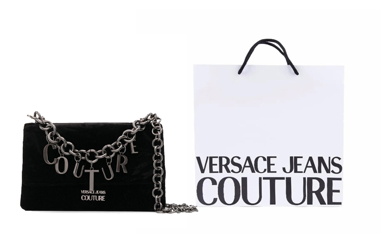 

Тканевая сумка через плечо, маленькая женская сумка кроссбоди black VERSACE JEANS COUTURE, Shopping Bag Set(Set+Shopping Bag)