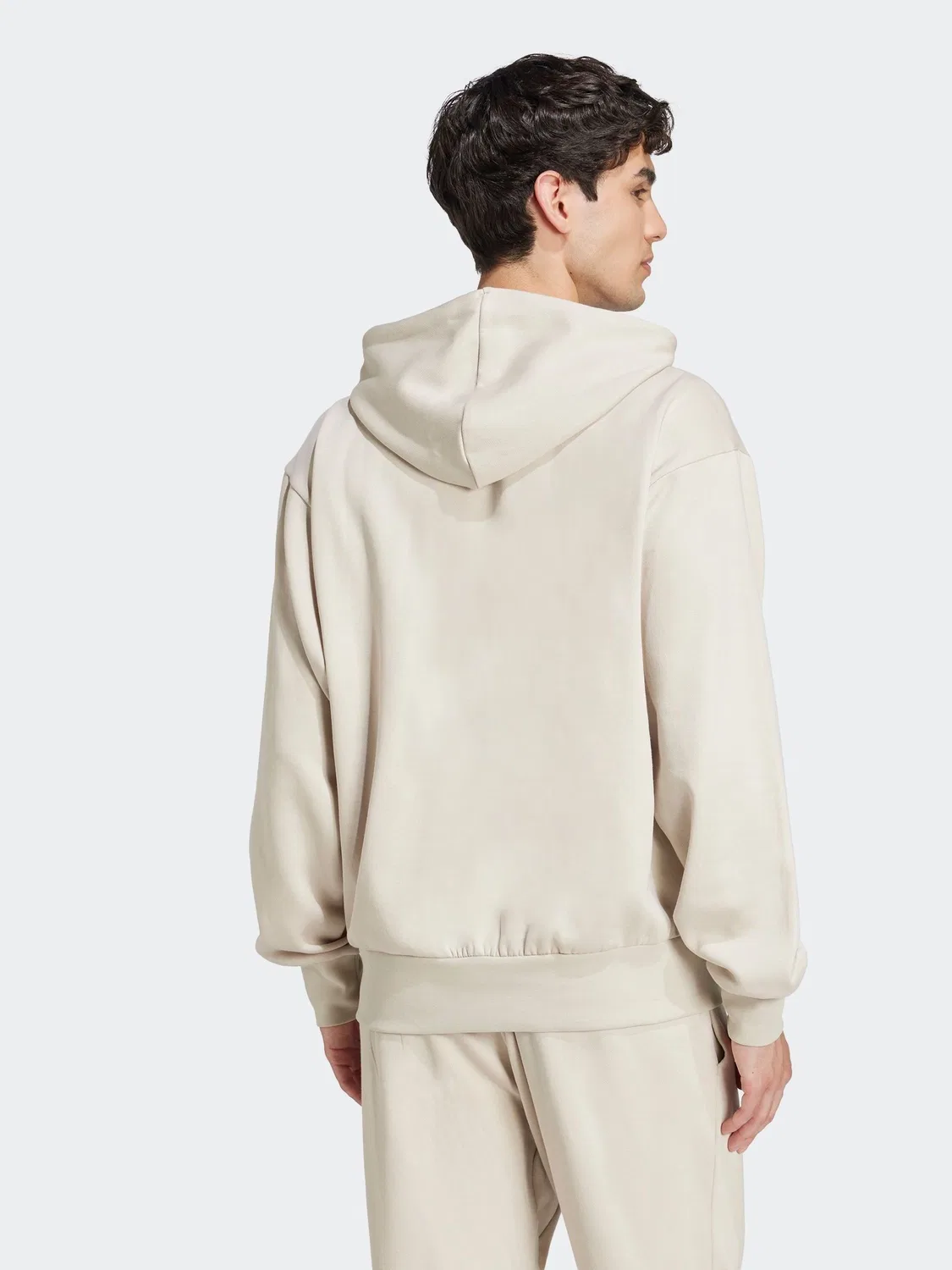 Худи флисовое adidas Essentials Feelcozy, бежевый — фото 2