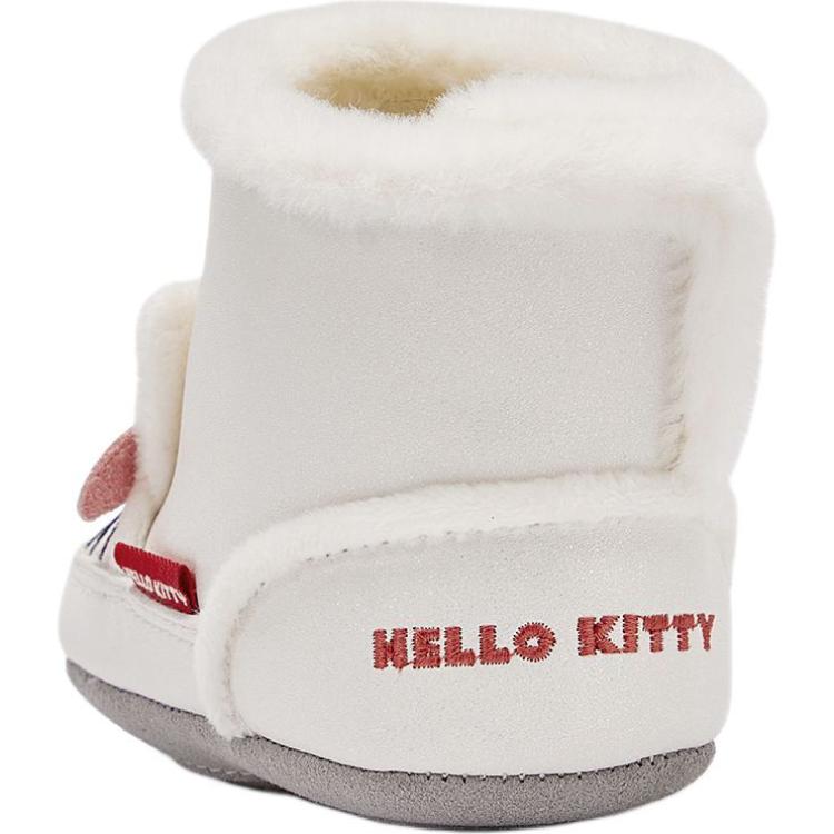 Hello Kitty x Противоскользящие и износостойкие теплые детские туфли для младенцев и малышей DAVE&BELLA, экрю — фото 3
