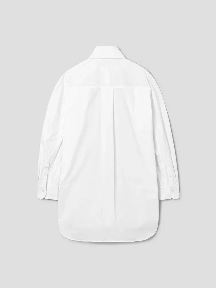 Платье-рубашка оверсайз Ovalo JACQUEMUS, White — фото 2