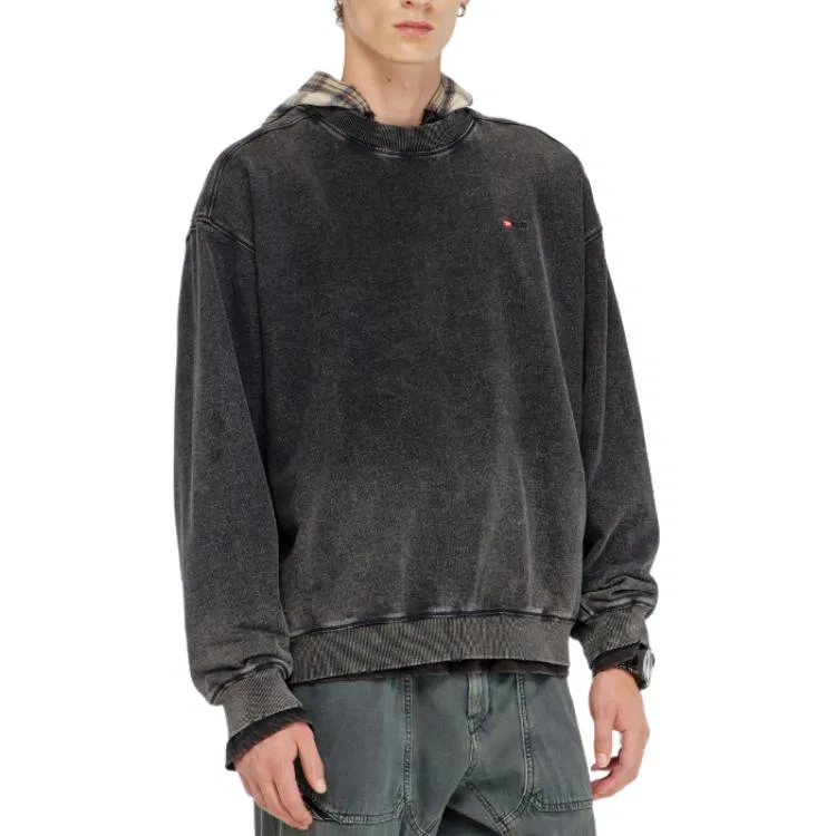 Мужской свитшот с круглым вырезом DIESEL, Dark Gray — фото 4