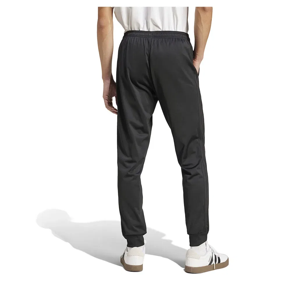 Мужские спортивные штаны с зауженными штанинами 3 Stripes Tricot Adidas, Black — фото 2