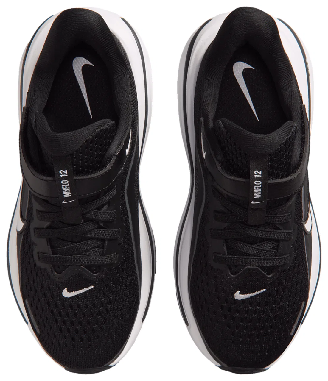 Детские кроссовки для мальчиков с дышащим верхом Nike Winflo 12, Grey/Black/White — фото 4