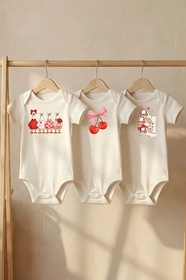 Детское боди для новорожденных с принтом Cute Little Ducks Liljoy, Cute Little Ducks