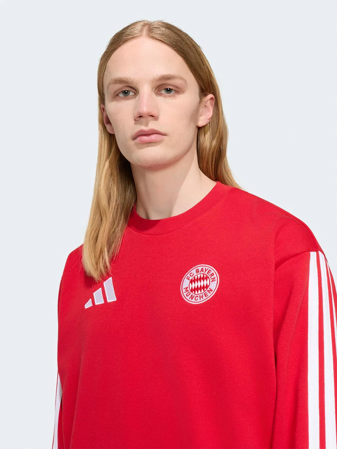 Спортивная толстовка Adidas Performance FCB DNA красного цвета — фото 2