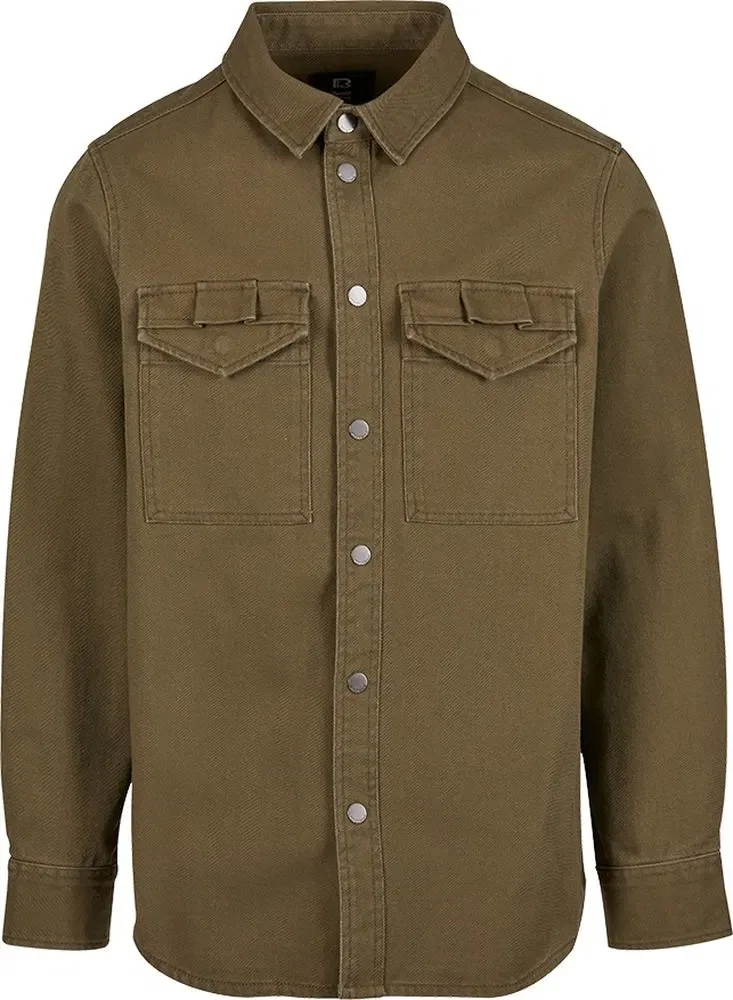 Мужская рубашка Heavy Twill Shirt Brandit, Black
