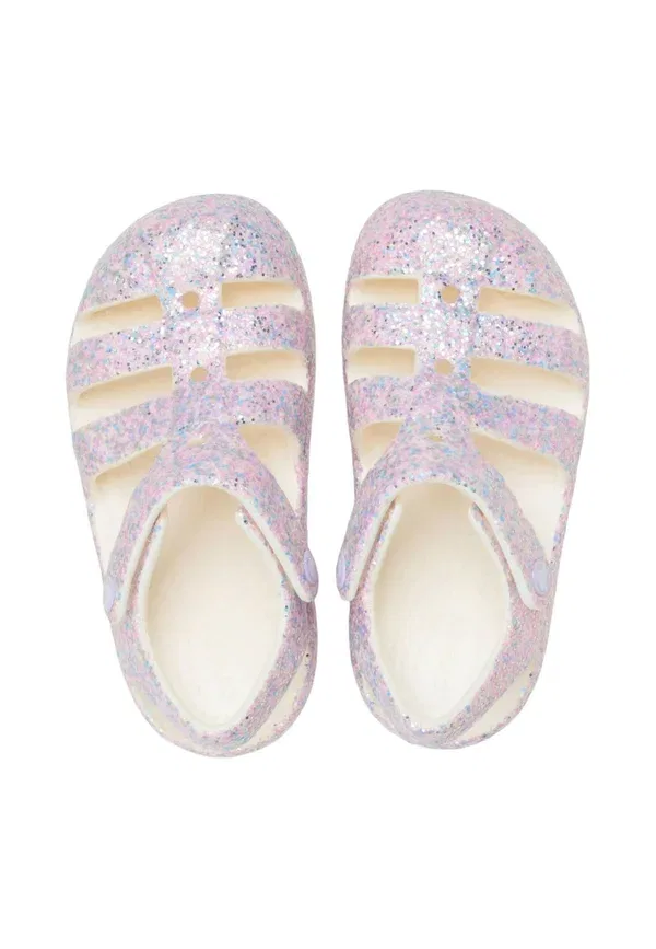 Блестящие детские туфли Fisher T-col Owv Crocs, розовый — фото 3