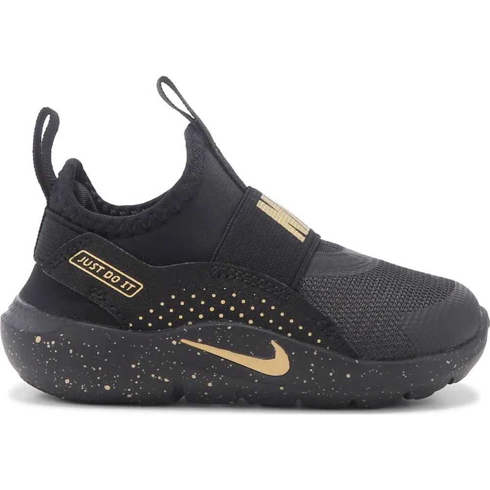 Детские кроссовки Flex Runner 4 без шнурков для малышей Nike, Black/Gold — фото 2
