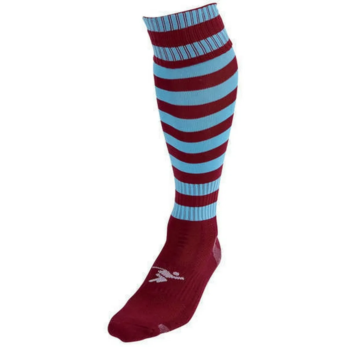 Футбольные носки с полосами Precision, Maroon