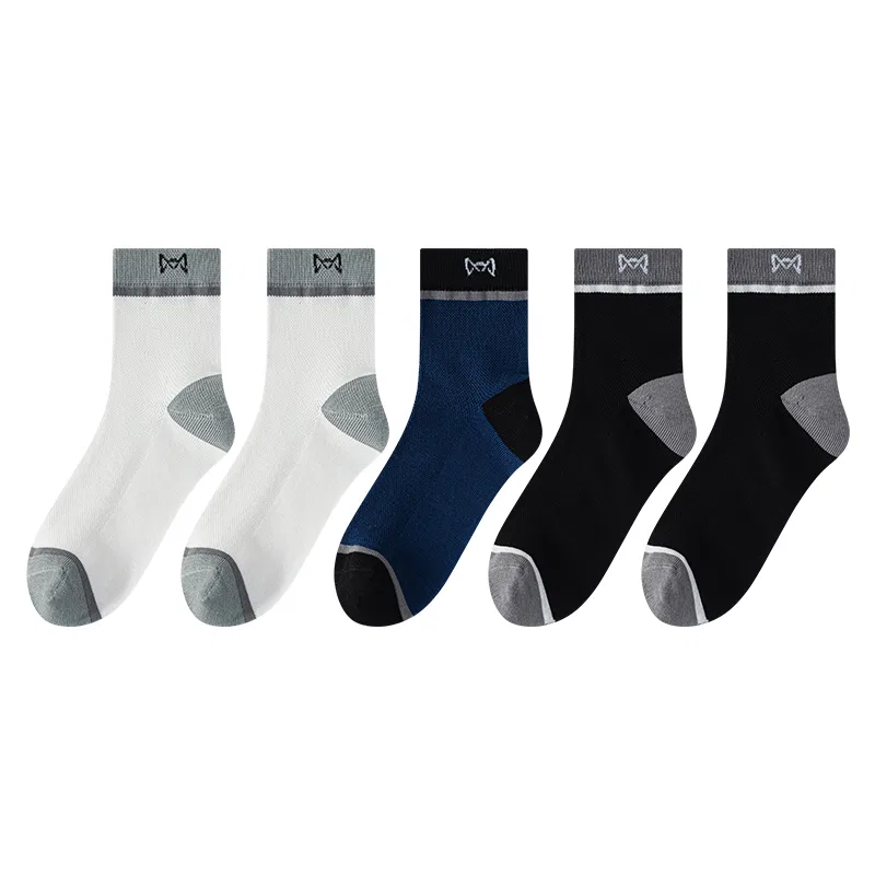 Детские носки средней длины 5 пар (G-White 2+Black 2+Blue) MIIOW