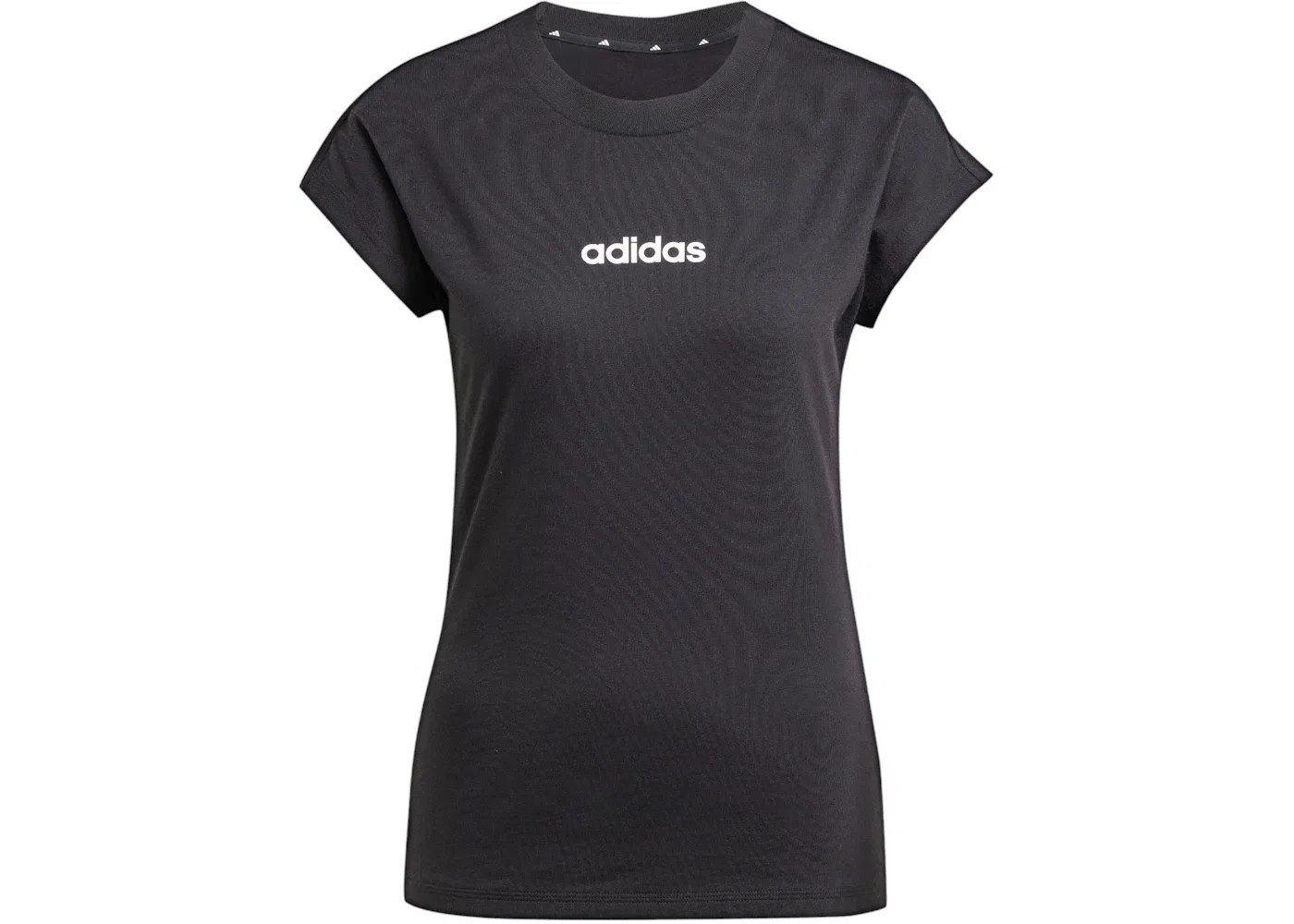 Женская футболка хлопковая Adidas T-Shirt, Black/White