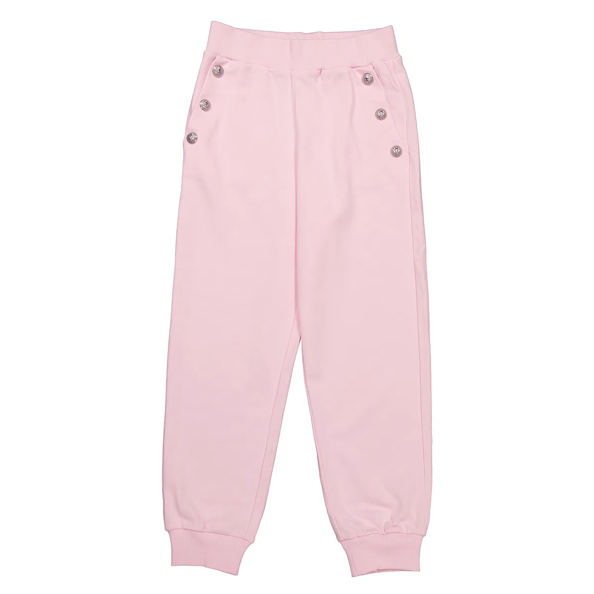 Брюки с декоративными пуговицами Kids Engraved-Buttons Trousers Balmain, Plum
