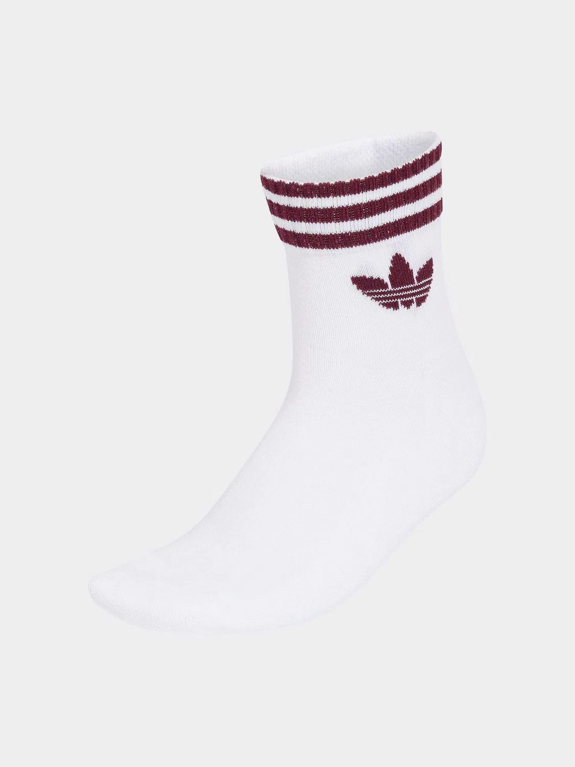 Носки спортивные adidas Originals Three Stripe Ankle, белые/розовые