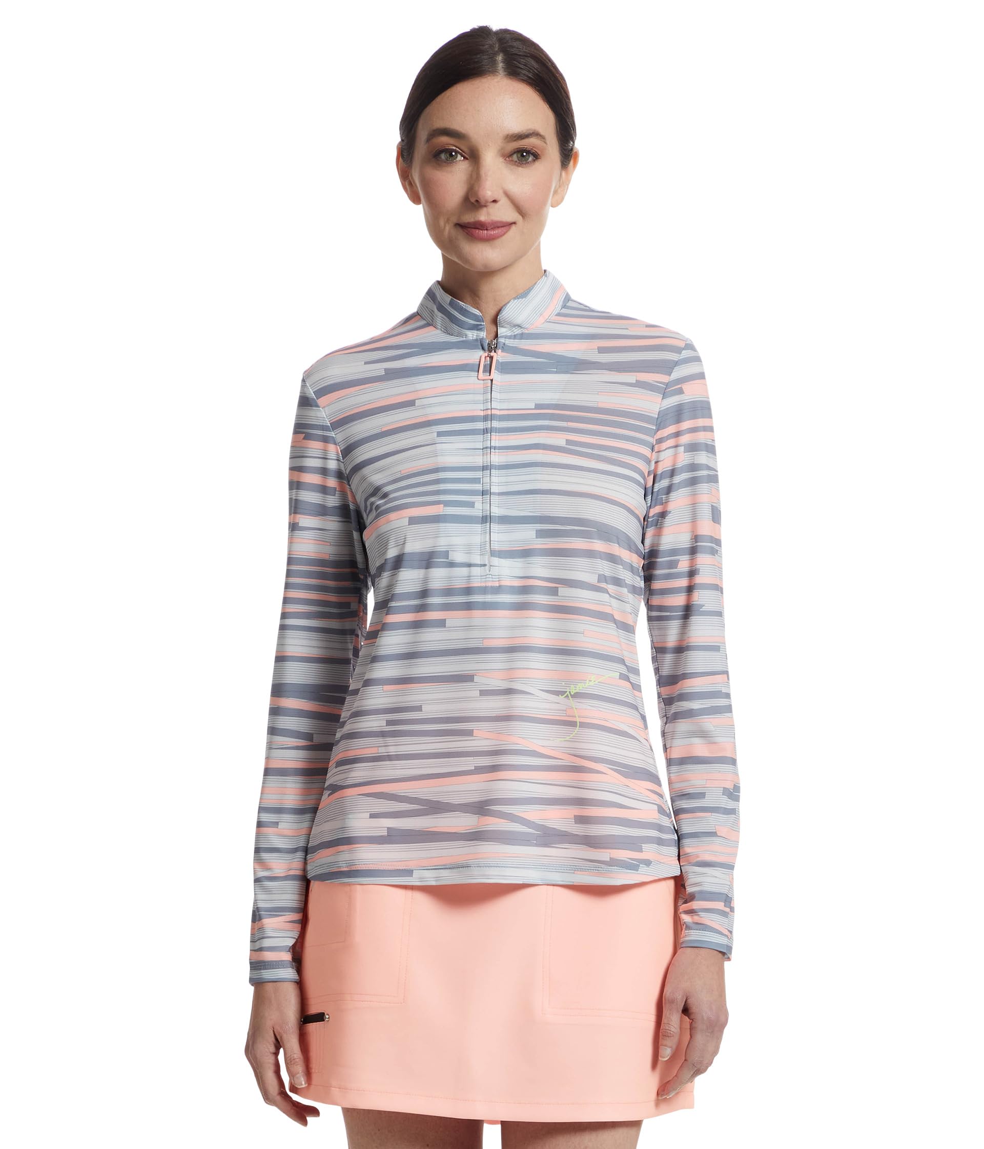 

Топ Jamie Sadock Sunsense Chopstix Print Long, цвет Shell