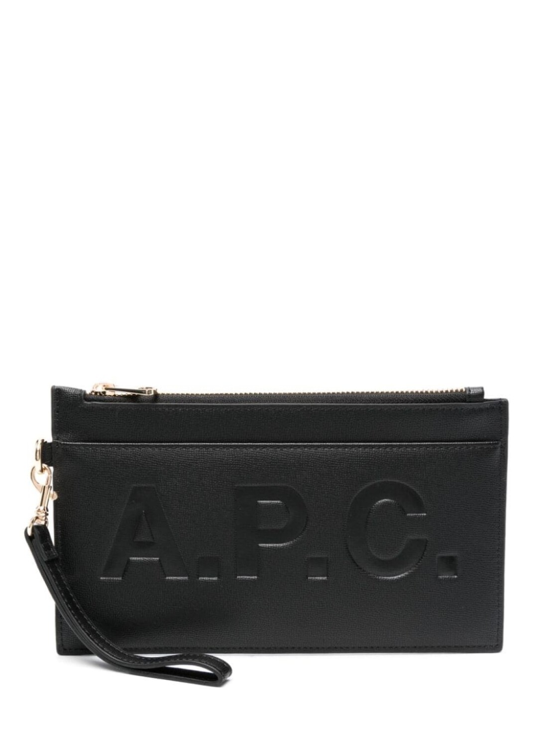 

A.P.C. клатч с тисненым логотипом, черный